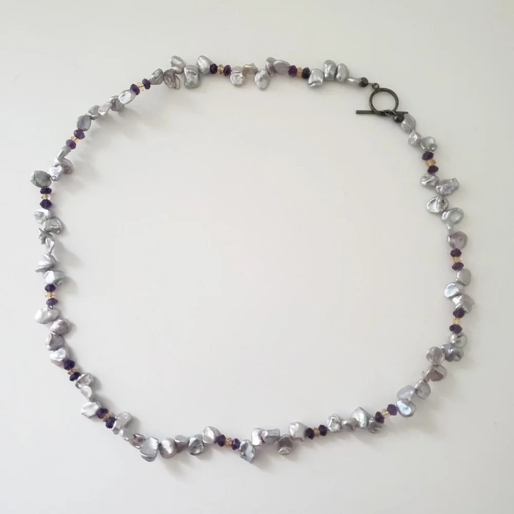 925 Real Pearl Necklace - Picture 1 of 4